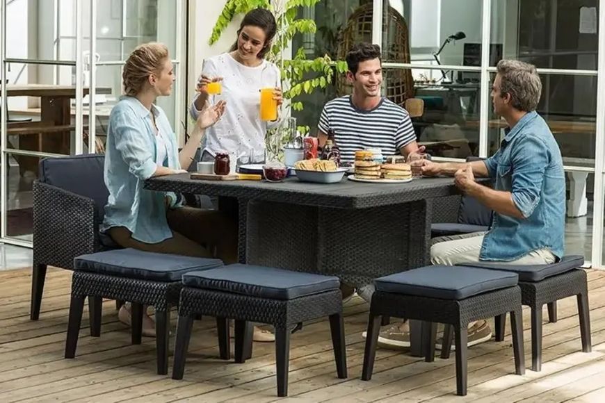 Комплект садових меблів KETER COLUMBIA SET 9 Графіт 247484 247484 фото