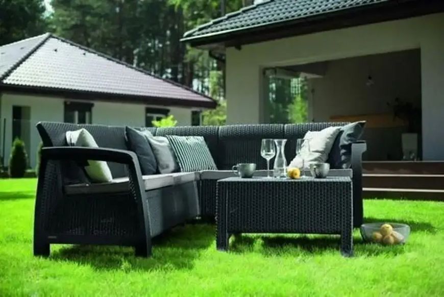 Набір садових меблів Keter BAHAMAS RELAX Графіт 233612 233612 фото