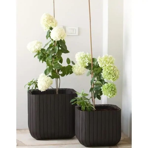 Цветочный горшок Keter Cube Planter L коричневый 229533 229533 фото