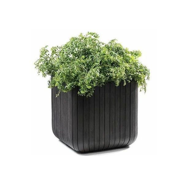 Цветочный горшок Keter Cube Planter L коричневый 229533 229533 фото