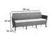 Диван садовий SALEMO 3 SEATER SOFA Keter Коричневий 244095 244095 фото 5