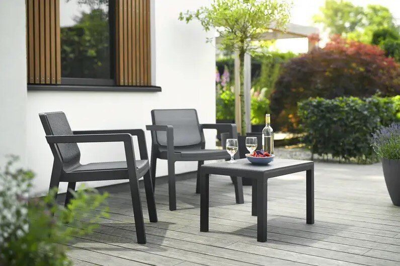 Комплект садовой мебели Keter Emily Balcony 247062 графит 247062 фото