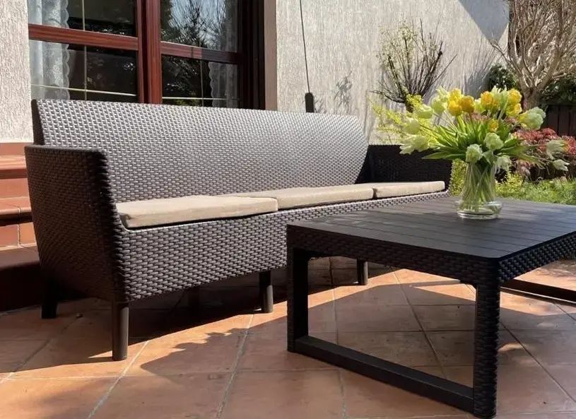 Диван садовий SALEMO 3 SEATER SOFA Keter Коричневий 244095 244095 фото
