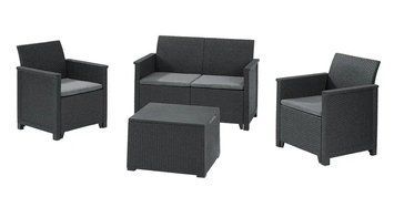Комплект садовой мебели Keter Emma 2 Seater Sofa Set (246156) графит 253948 253948 фото