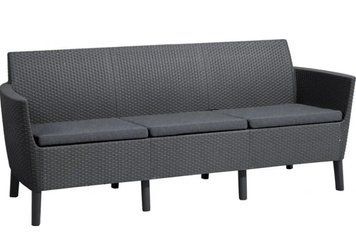 Диван садовий SALEMO 3 SEATER SOFA Графіт 244100 244100 фото