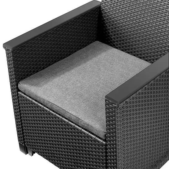 Комплект садовой мебели Keter Emma 2 Seater Sofa Set (246156) графит 253948 253948 фото