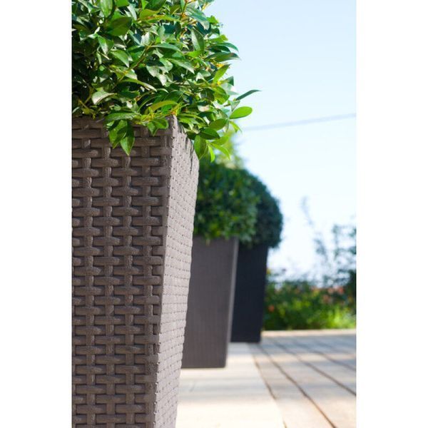 Цветочный горшок Large Rattan Planter коричневый Keter 7290103659295 фото