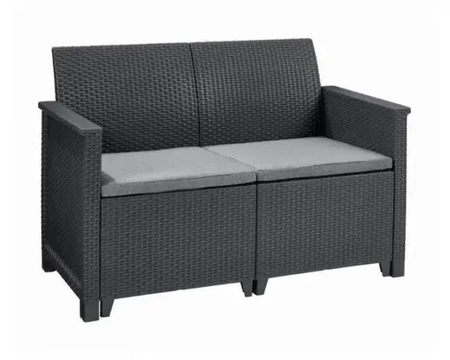 Комплект садовой мебели Keter Emma 2 Seater Sofa Set (246156) графит 253948 253948 фото
