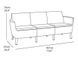 Диван садовий SALEMO 3 SEATER SOFA Графіт 244100 244100 фото 2