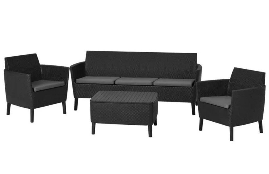 Диван садовий SALEMO 3 SEATER SOFA Графіт 244100 244100 фото
