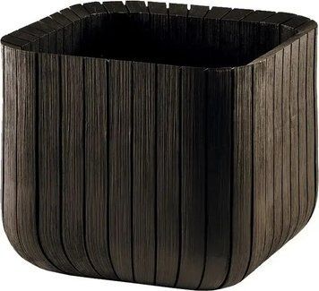 Горщик для квітів Keter Cube Planter M коричневий 230226 230226 фото