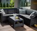 Диван садовий кутовий Keter Corfu RELAX SOFA Графіт 241726 241726 фото 3