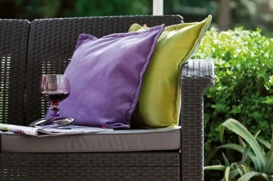 Диван садовий кутовий Keter Corfu RELAX SOFA Графіт 241726 241726 фото