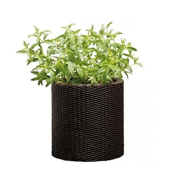 Горщик для квітів Keter Large Cylinder Planter коричневий 223947 223947 фото