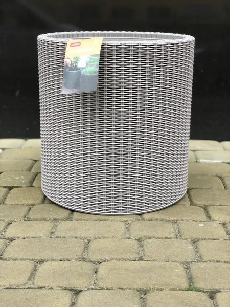 Горщик для квітів Keter Large Cylinder Planter мокко 224151 224151 фото