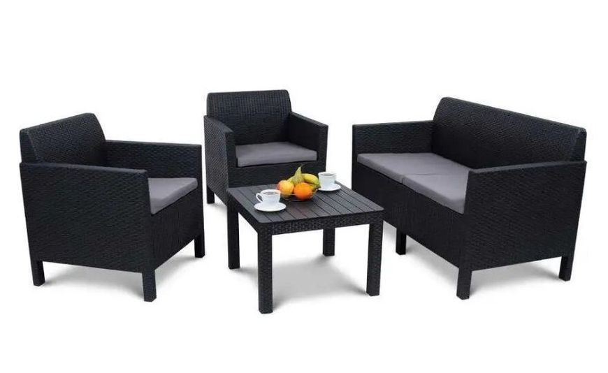 Комплект садових меблів Keter Orlando CLUB Графіт Allibert 226515 226515 фото