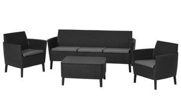 Комплект садовой мебели Keter Salemo 3 seater set (238590) графит 253239 253239 фото