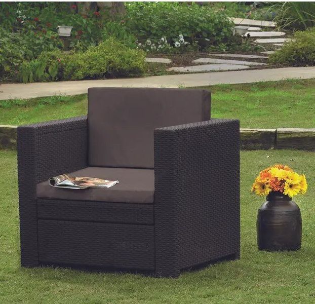 Пластикове крісло для саду Keter Provence armchair коричневий 234190 234190 фото