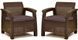 Комплект крісел Keter Corfu Duo set Коричневий 223194 223194 фото 2