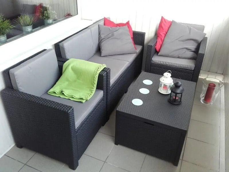 Комплект садовой мебели Monaco set Графит 216779 216779 фото
