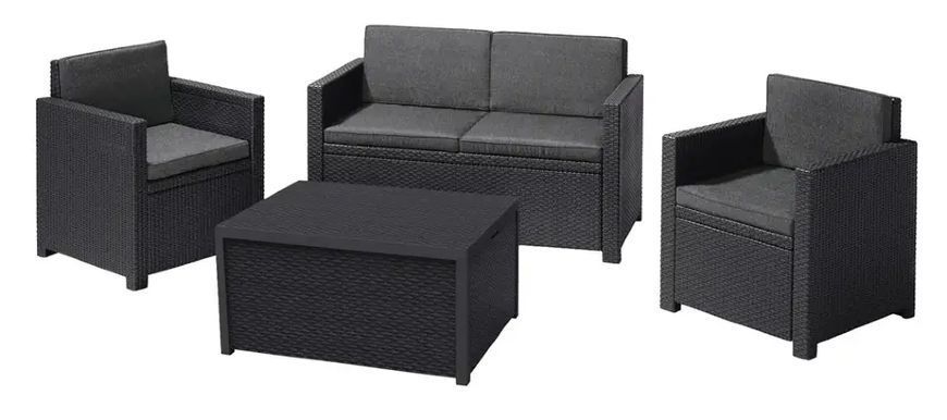 Комплект садовой мебели Monaco set Графит 216779 216779 фото