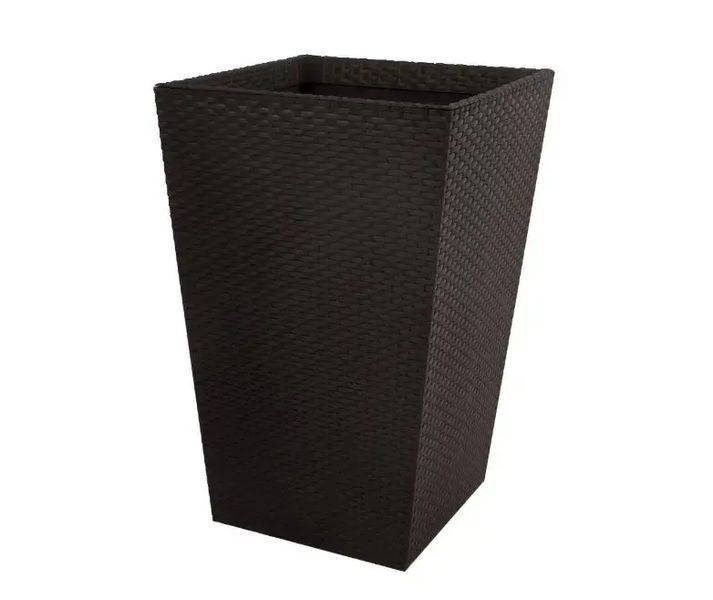 Цветочный горшок Keter Rattan Planter M 55.4л графит 228974 228974 фото