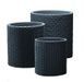 Комплект кашпо для квітів Keter Cylinder Planters S + M + L антрацит 230217 230217 фото 1