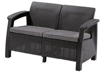 Диван садовий Keter Corfu II Love Seat 258973 графіт 258973 фото