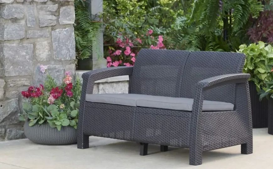 Диван садовый Keter Corfu II Love Seat 258973 258973 фото
