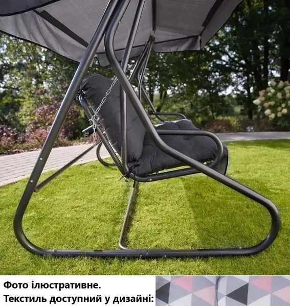 Качели садовые Milano Patio серо-розовый принт 5904134070357 5904134070357 фото
