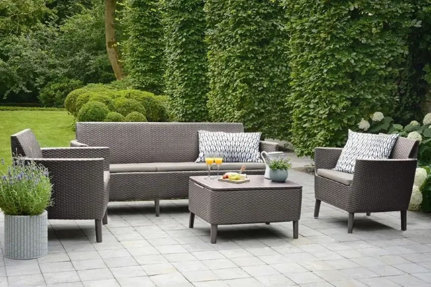 Комплект садових меблів Salemo 3 seater set Keter Капучино 253237 253237 фото