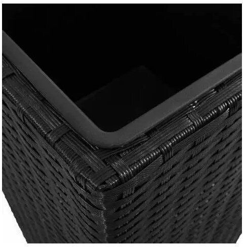 Цветочный горшок Keter Rattan Planter S 23.6л антрацит 228978 228978 фото