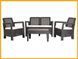 Комплект садових меблів Tarifa lounge set Коричневий 223787 223787 фото 4