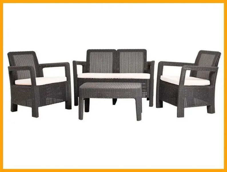 Комплект садових меблів Tarifa lounge set Коричневий 223787 223787 фото