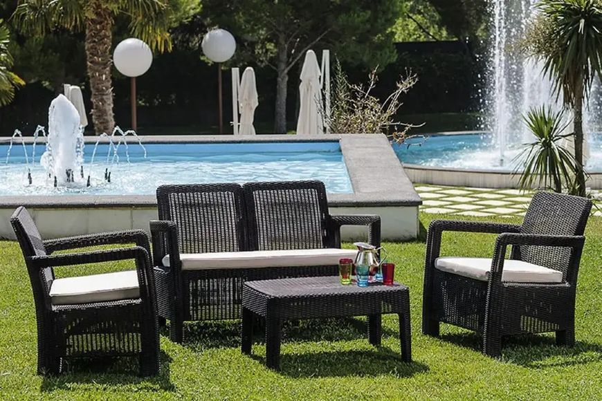 Комплект садових меблів Tarifa lounge set Коричневий 223787 223787 фото