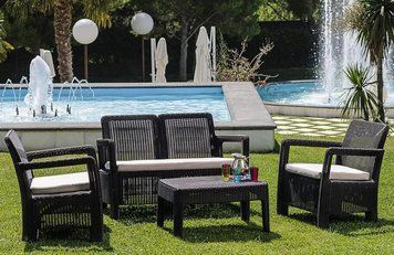 Комплект садовой мебели Tarifa lounge Графит Allibert 233195 233195 фото