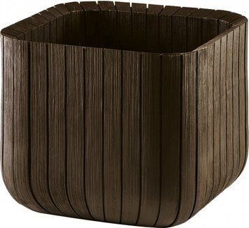 Горщик для рослин Cube Planter L коричневий Keter 7290106927919 фото