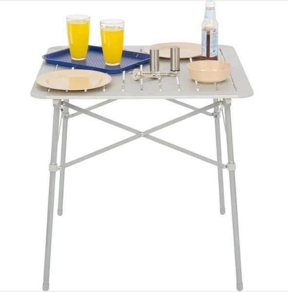 Стіл розкладний Aluminium Slat Folding Table Small Silver FUR073 Highlander 925474 фото