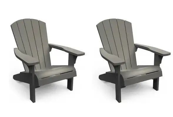 Крісло садове Keter Troy Adirondack сірий 253273 253273 фото