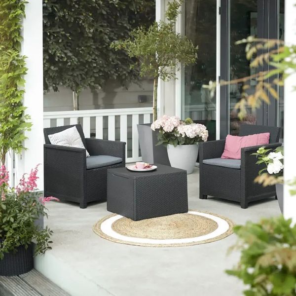 Комплект мебели Keter Elodie Balcony Set (246124) графит 254094 254094 фото