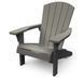 Крісло садове Keter Troy Adirondack сірий 253273 253273 фото 1