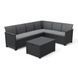 Угловой комплект мебели Keter Elodie 6 seater with Orlando Графит 249596 249596 фото 1