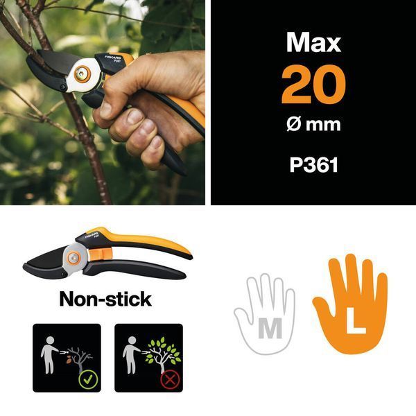 Контактний секатор Fiskars Solid&trade; P361 (1057165) 1057165 фото