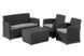 Комплект меблів для тераси CORONA WITH CUSHION BOX Графіт 231616 231616 фото 3