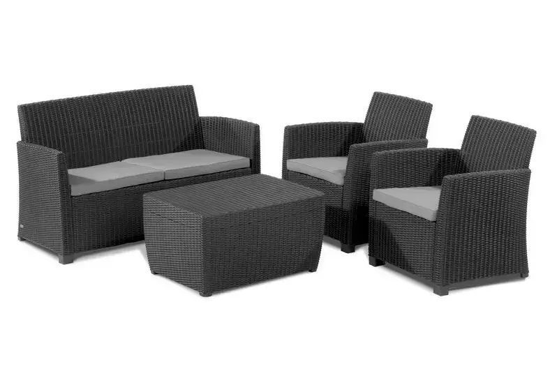 Комплект меблів для тераси CORONA WITH CUSHION BOX Графіт 231616 231616 фото