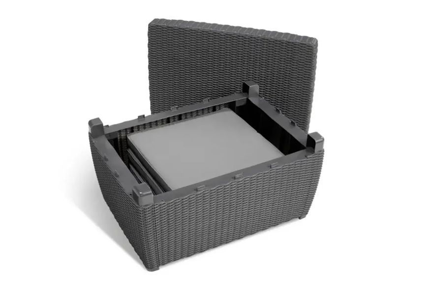Комплект меблів для тераси CORONA WITH CUSHION BOX Графіт 231616 231616 фото