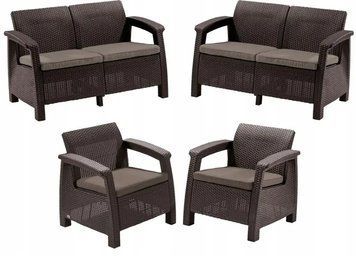 Комплект садових меблів KETER Corfu Rest Set Коричневий 241724 241724 фото