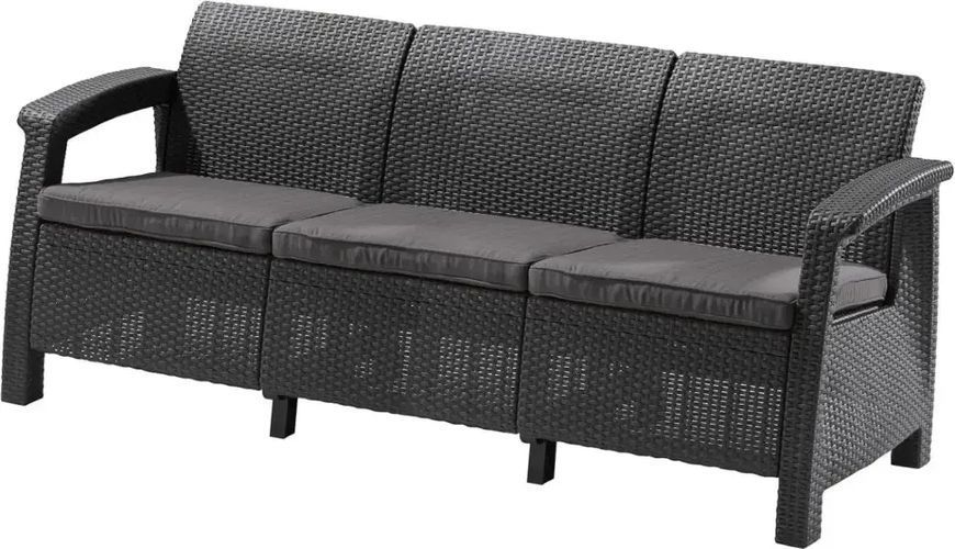 Диван садовий Keter Corfu love seat max Графіт 223211 223211 фото