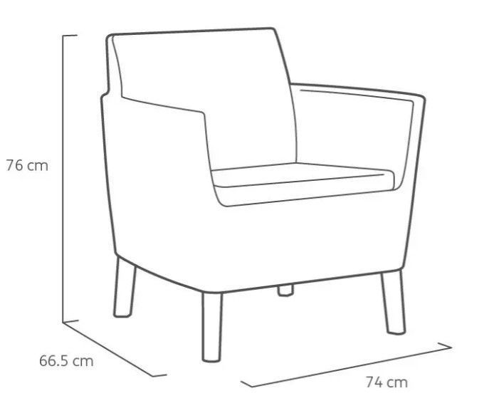 Набір меблів Salemo 3 seater set Allibert 8711245155425 8711245155425 фото