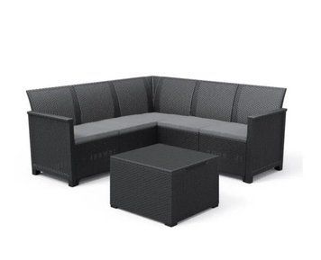 Садовый набор Elodie 5 seater Corner графит 254097 254097 фото